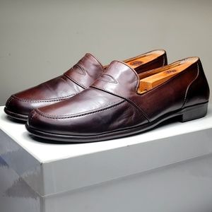 Elegant Brown Leather Loafers